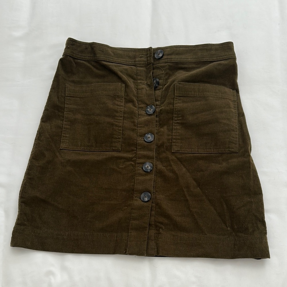 Daniel Cremieux Green Mini Skirt